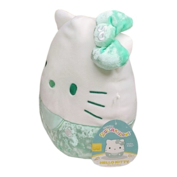 Hello Kitty Sanrio 50th Anniversary Edition Squishmallows Mint Green 8” - Picture 2 of 5